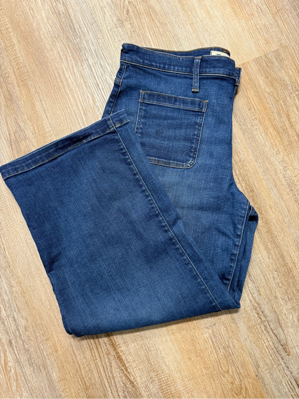 Madewell Indigo Wide-Leg Jeans 33P